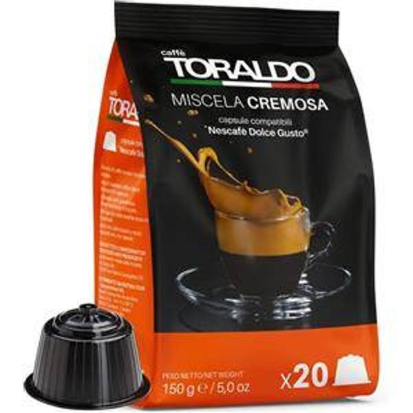 Toraldo Miscela Cremosa - 100 Capsule Compatibili Dolce Gusto