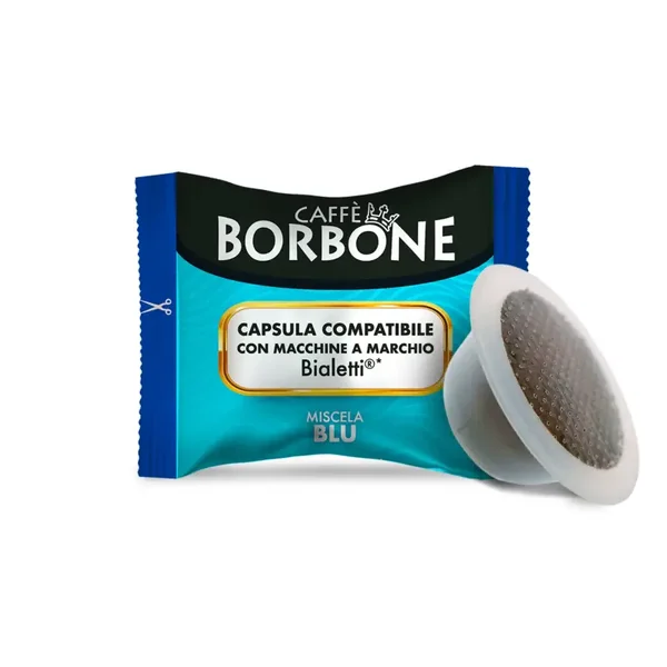 Caffè Borbone Miscela Blu - 100 Capsule Compatibili Bialetti