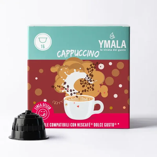 Ymala Cappuccino - 16 Capsule Compatibili Dolce Gusto