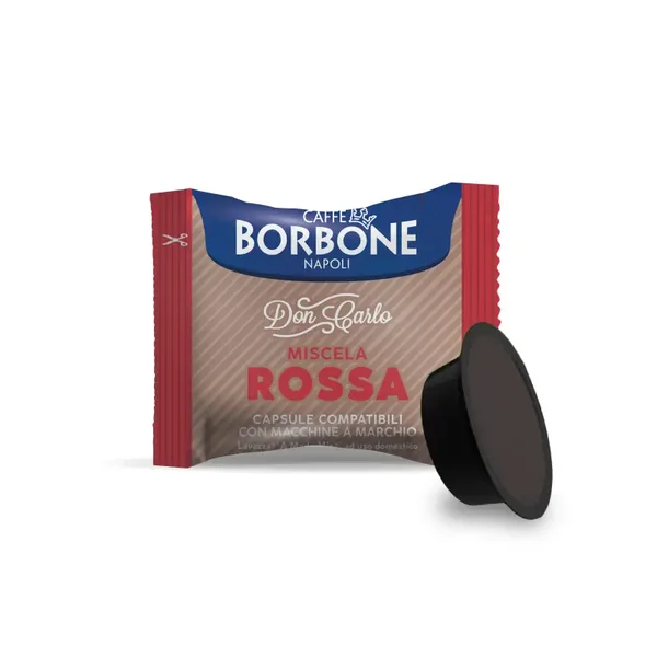 Caffè Borbone Don Carlo Miscela Rossa - 100 Capsule Compatibili A Modo Mio