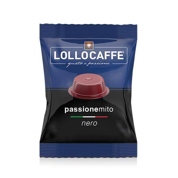Lollo Caffè Miscela Nera - 100 Capsule Compatibili A Modo Mio