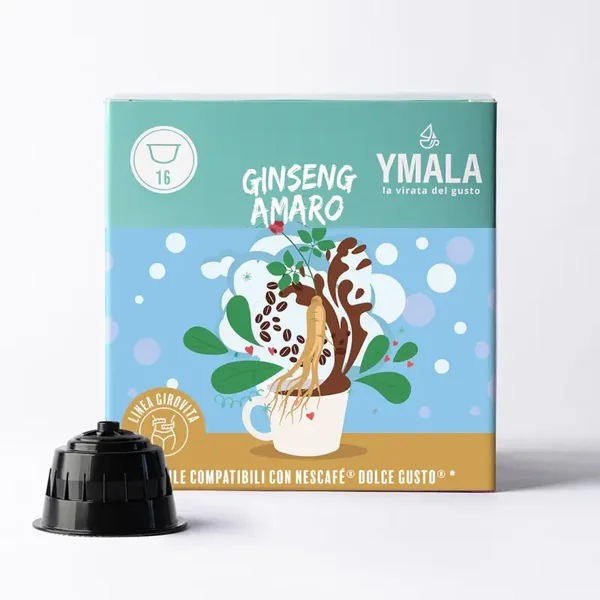 Ymala Ginseng Amaro - 16 Capsule Compatibili Dolce Gusto