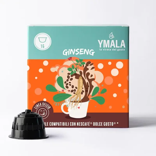 Ymala Ginseng - 16 Capsule Compatibili Dolce Gusto