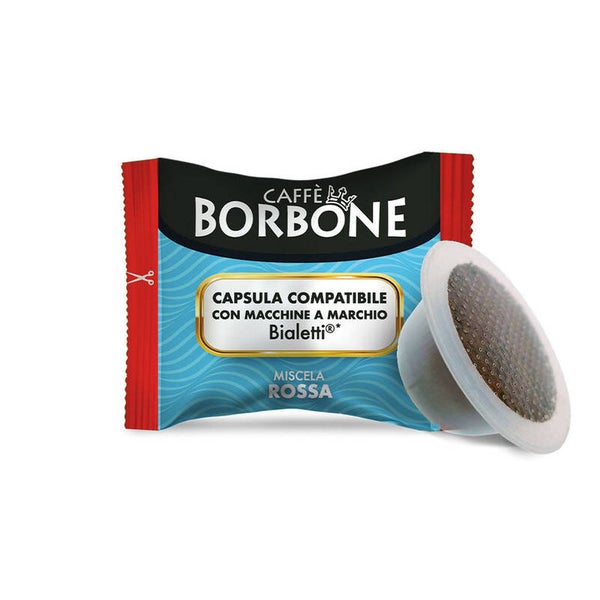 Caffè Borbone Miscela Rossa - 100 Capsule Compatibili Bialetti