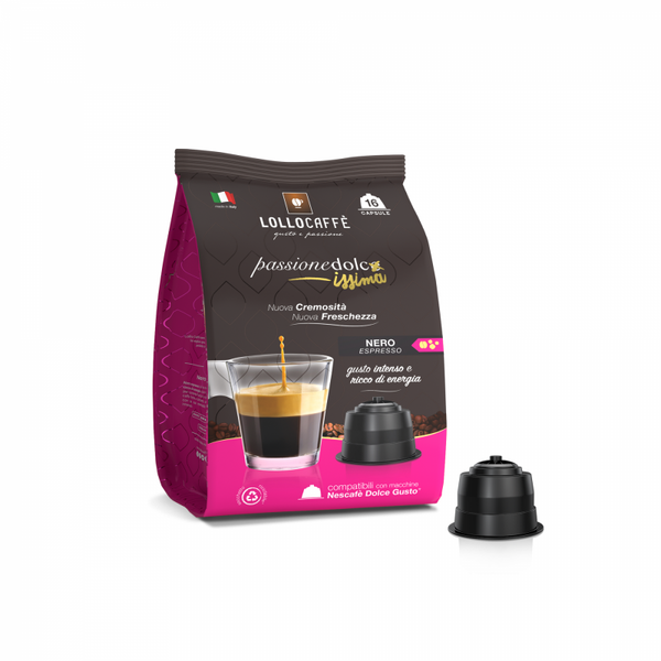 Lollo Caffè Miscela Nera - Capsule Compatibili Dolce Gusto