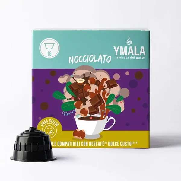 Ymala Nocciolato - 16 Capsule Compatibili Dolce Gusto