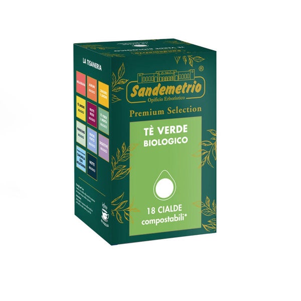 Sandemetrio Tè Verde Biologico - 18 Cialde Compostabili