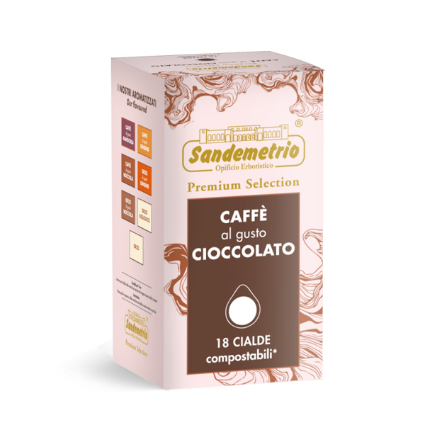 Sandemetrio Caffè al gusto Cioccolato - 18 Cialde Compostabili