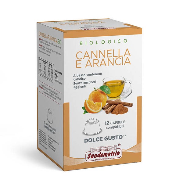 Sandemetrio Cannella e Arancia - 12 Capsule Compatibili Dolce Gusto