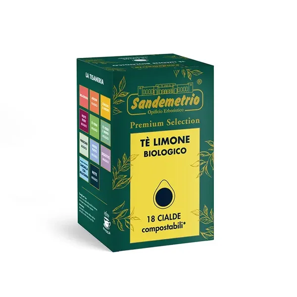 Sandemetrio Tè Limone Biologico - 18 Cialde Compostabili