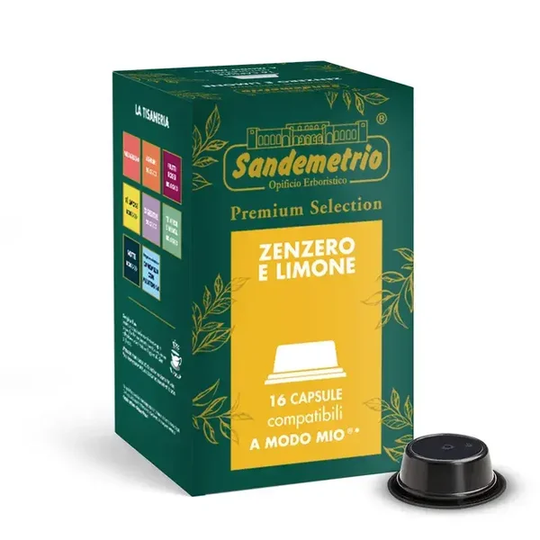 Sandemetrio Zenzero e Limone - 16 Capsule Compatibili A Modo Mio