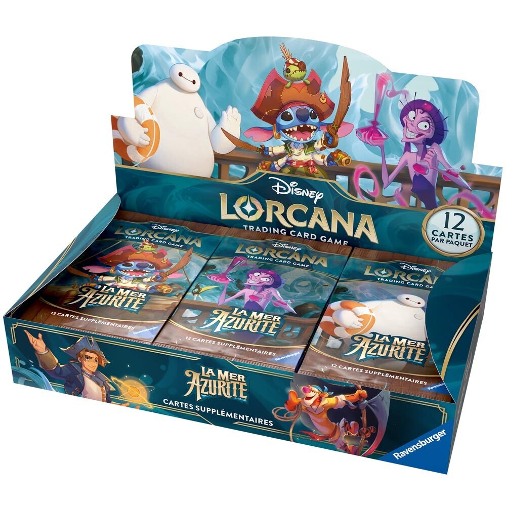 Disney Lorcana - Boite de booster 24 boosters : La Mer Azurite
