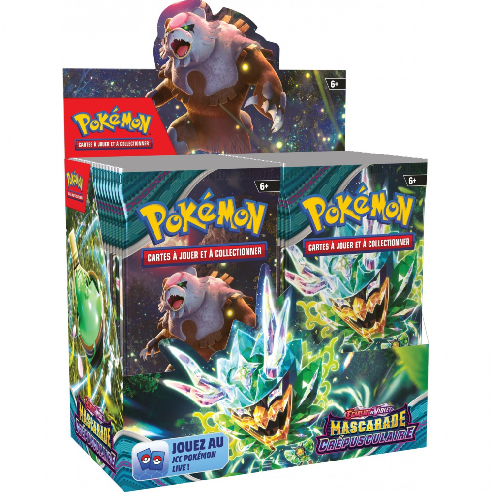 Pokemon - Display de 36 Boosters " Écarlate et Violet " - Mascarade Crépusculaire