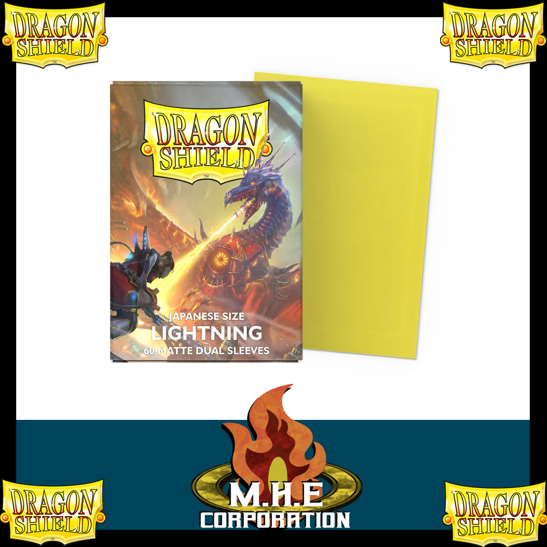Dragon Shield - 60 protège-cartes Mat - " Format Japonais " Lightning