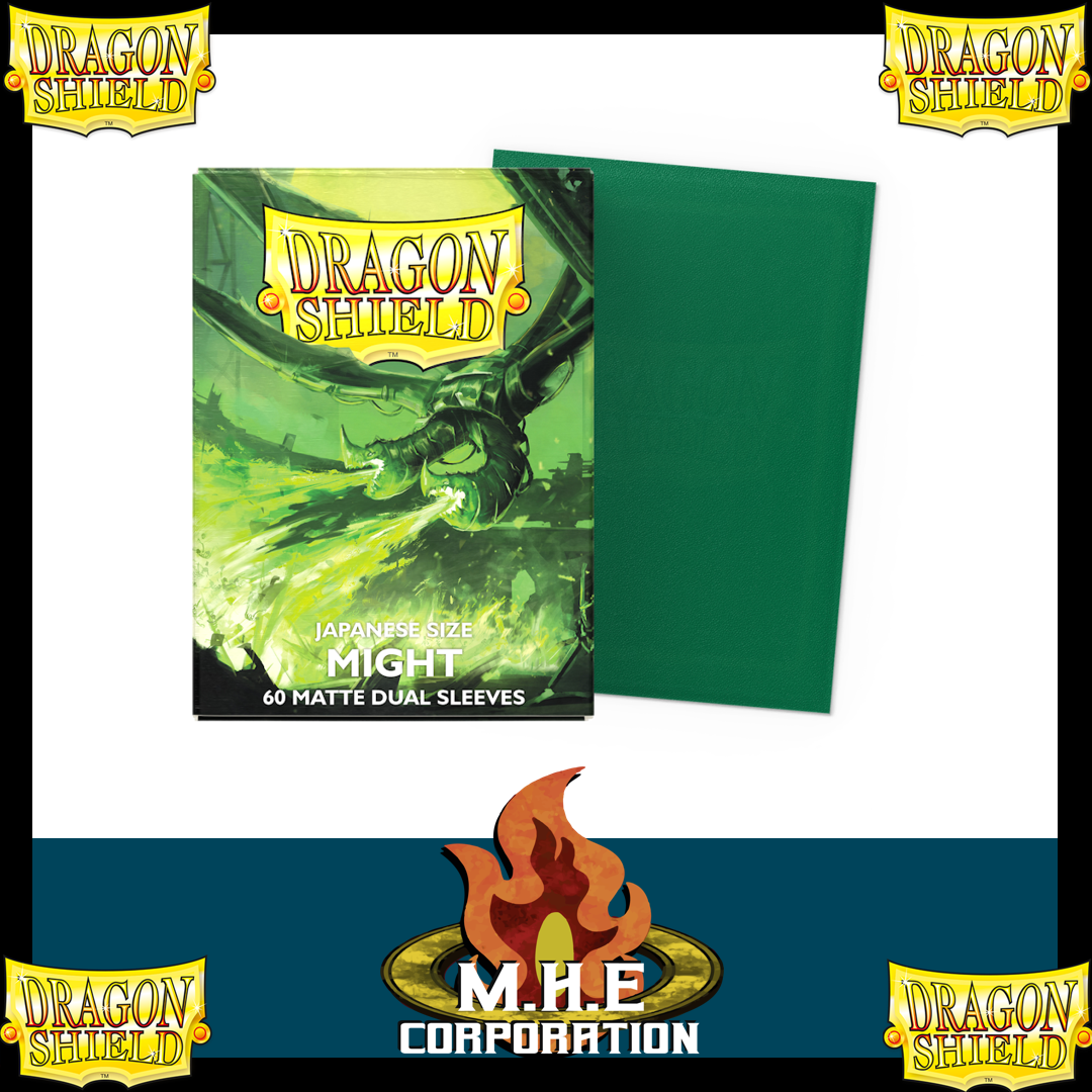 Dragon Shield - 60 protège-cartes Mat - " Format Japonais " Might Dual Matte