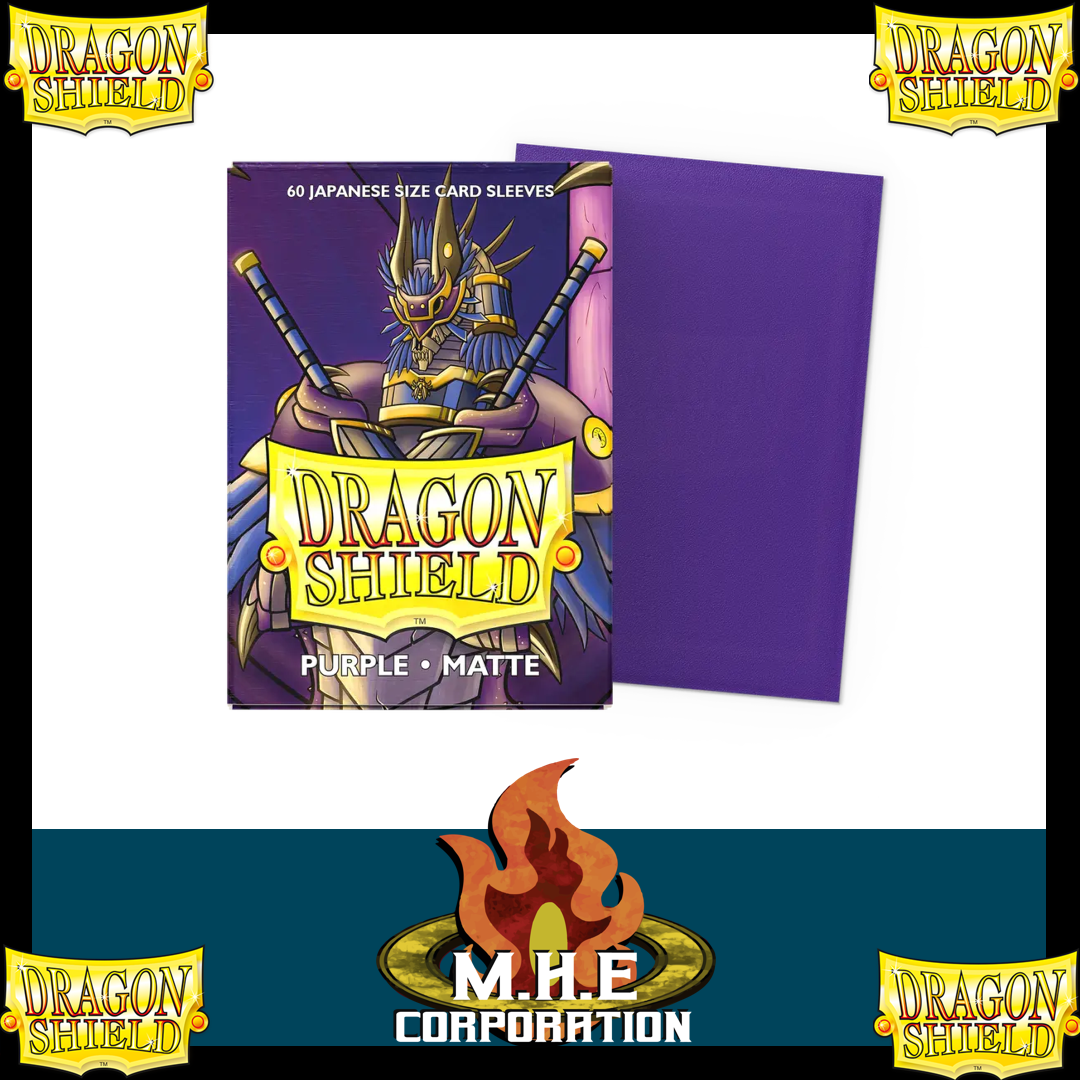 Dragon Shield - 60 protège-cartes Mat - " Format Japonais " Purple