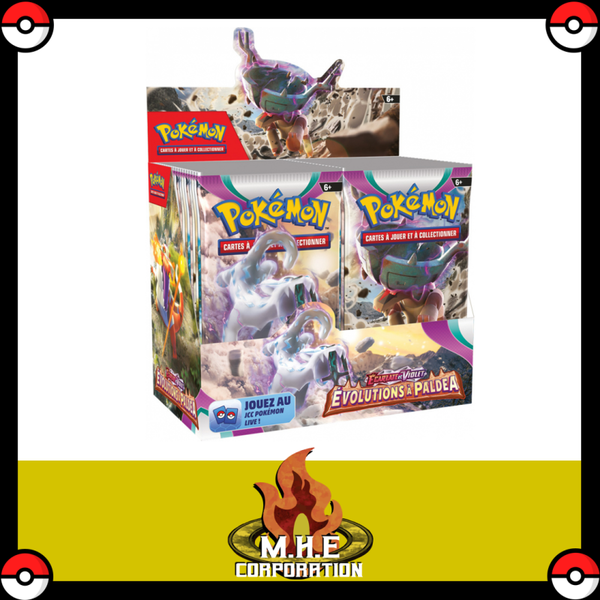 Pokemon - Display de 36 Boosters EV02 " Écarlate et Violet " - Evolutions à Paldea