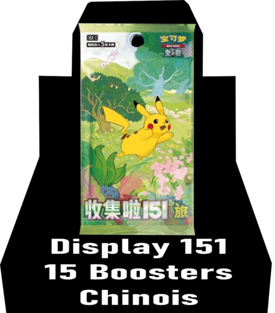 Boîte de 15 Boosters Pokémon - 151C : Collect 151 Journey - Précommande
