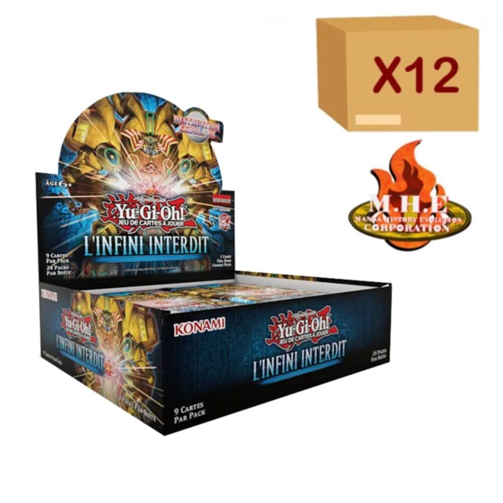 Yu-Gi-Oh! " L'infini interdit  " Boite de Boosters - 24 Boosters - Carton de 12