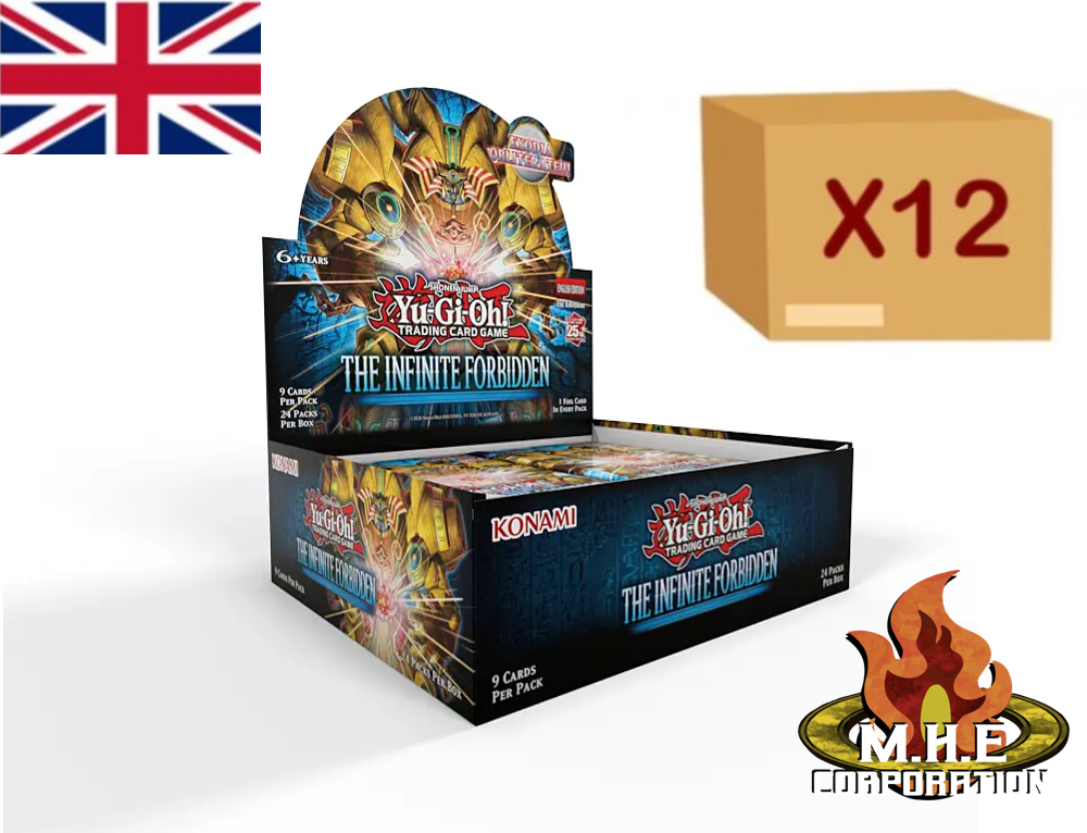 Yu-Gi-Oh! " The Infinite Forbidden  " Boite de Boosters - 24 Boosters - Anglais - Carton de 12