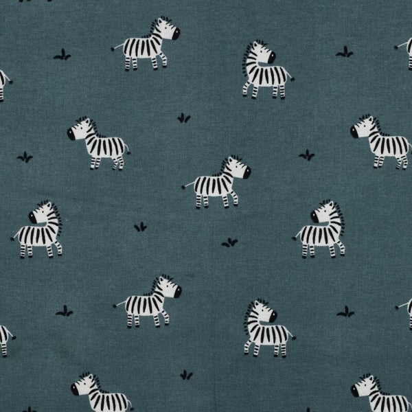 Flanelle de coton imprimée – Zèbres