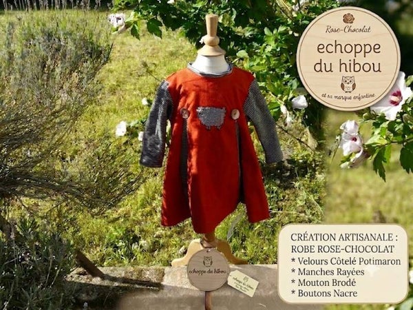 🐑 Collection Les Moutons – Échoppe du Hibou Rose Chocolat – univers enfant