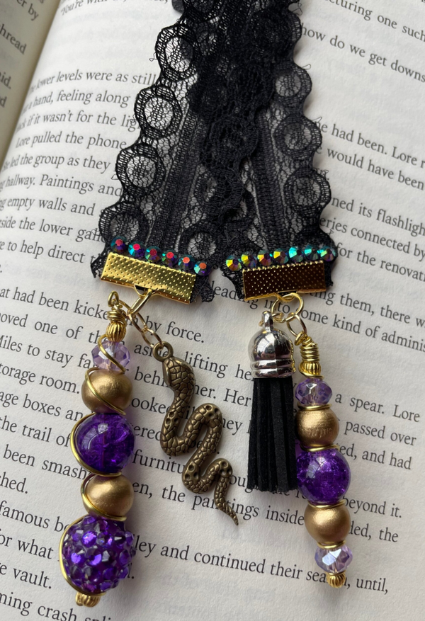 Black & Purple Lace With Snake