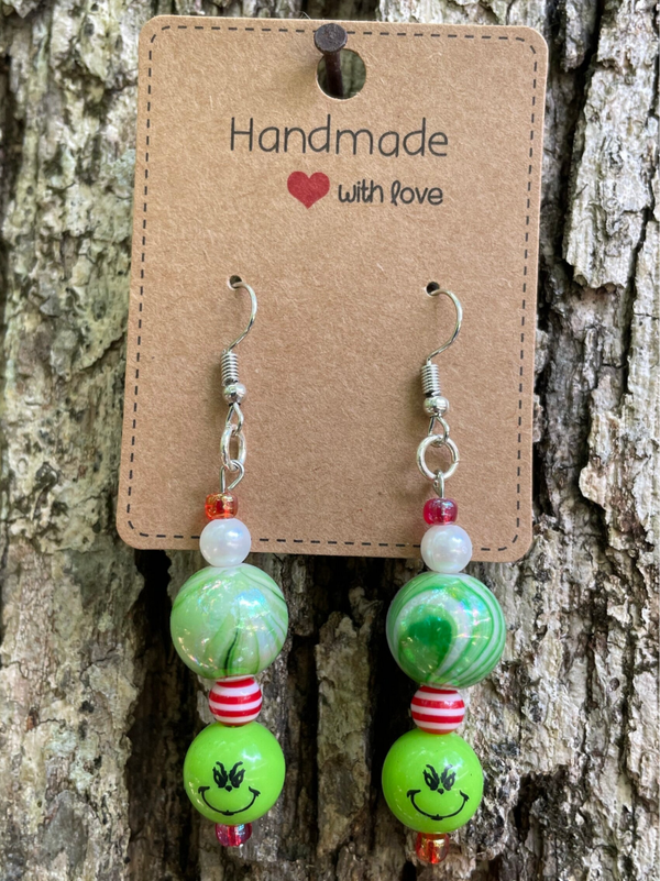 Green Grinch Earrings