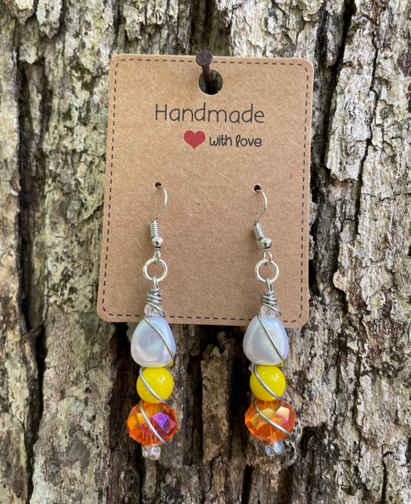 Candy Corn Earrings