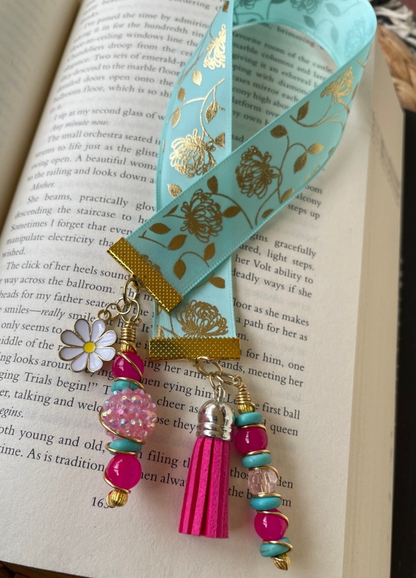 Pink, Blue & Gold Flowers