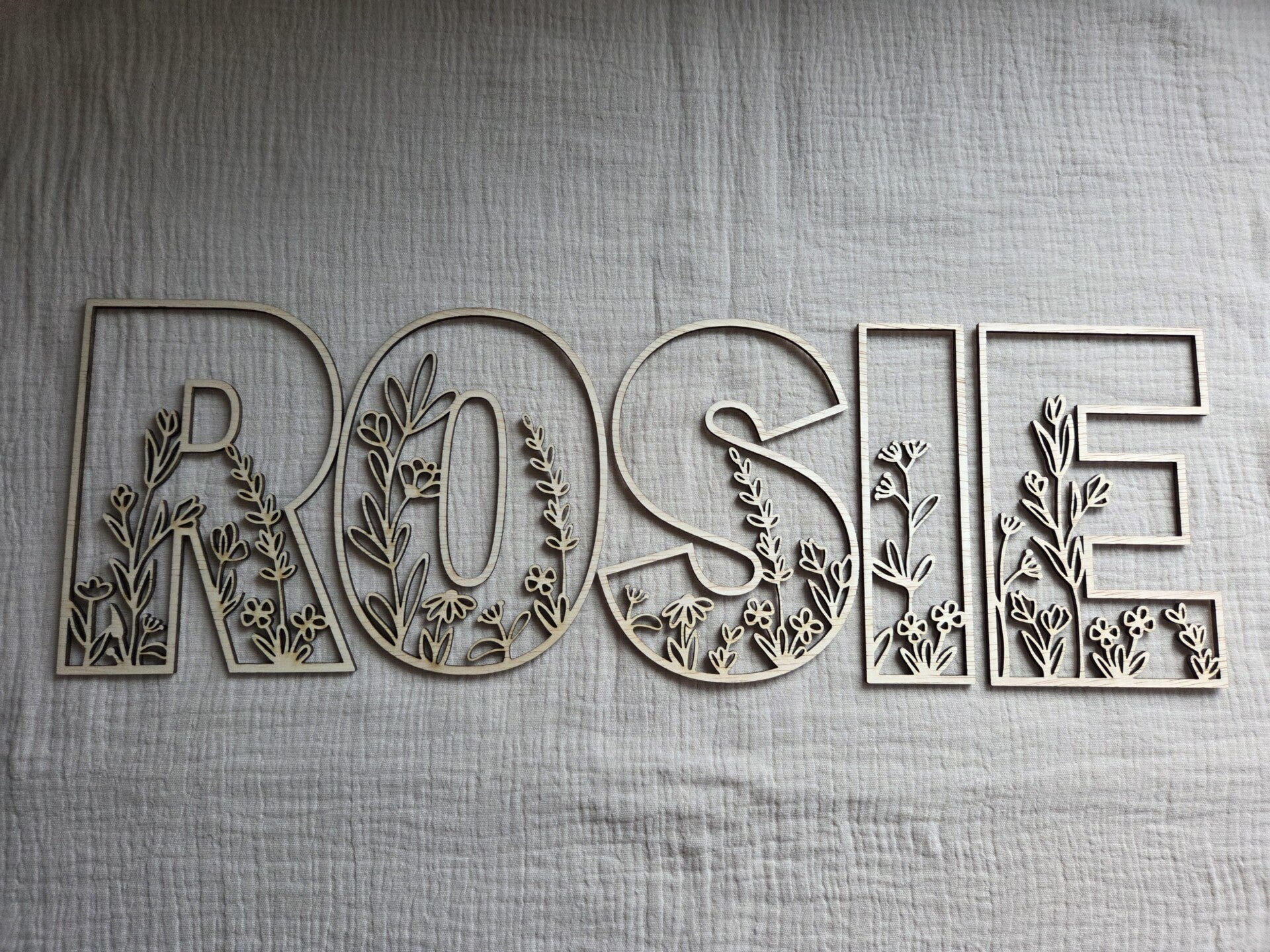 Bloemen Thema Letters