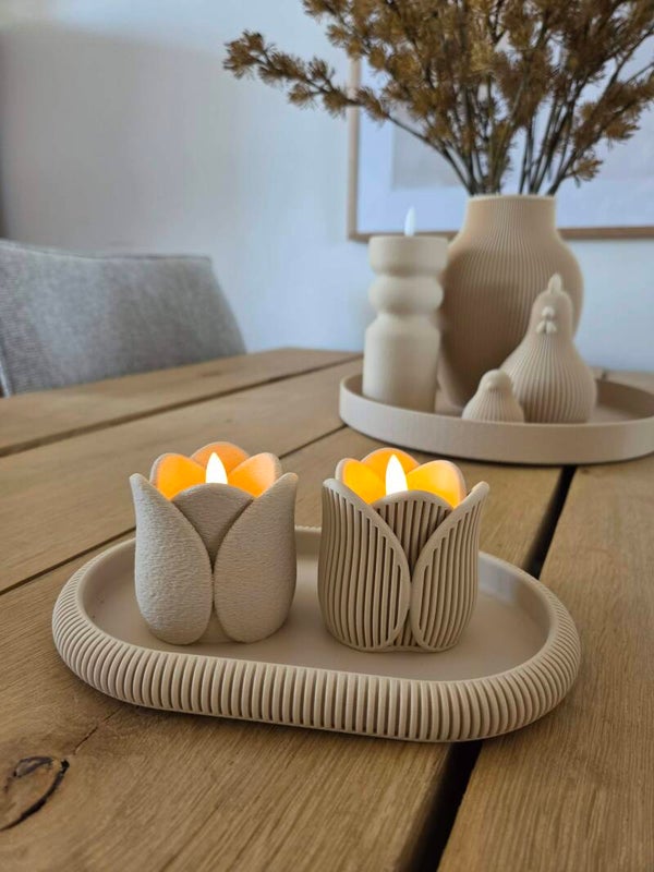 Tray Ovaal met ribbelrand