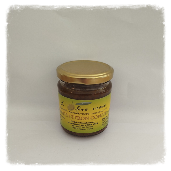 Olivade citron confit et ail violet