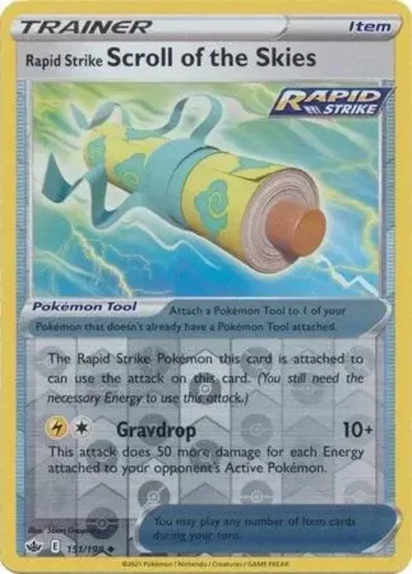 Rapid Strike Scroll of the Skies - Reverse Holo (151/198)