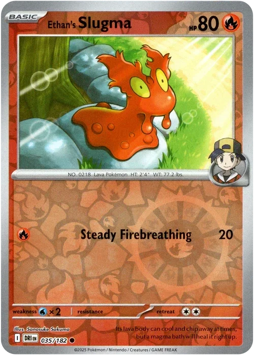 Ethan's Slugma - 035/182 - Destined Rivals - Reverse Holo