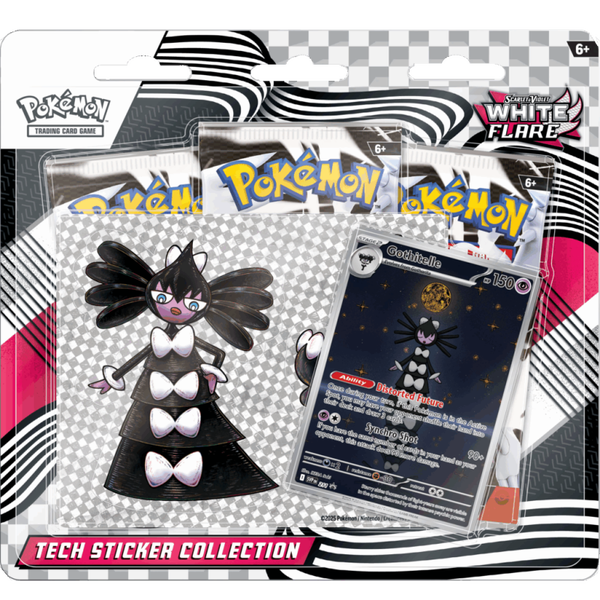 White Flare Tech Sticker Collection