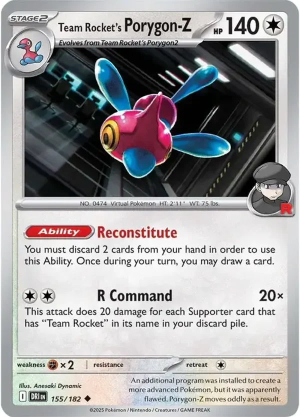Team Rocket's Porygon-Z - 155/182 - Destined Rivals