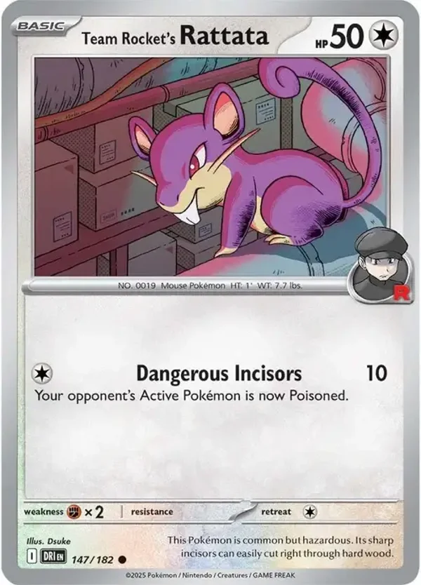 Team Rocket's Rattata - 147/182 - Destined Rivals