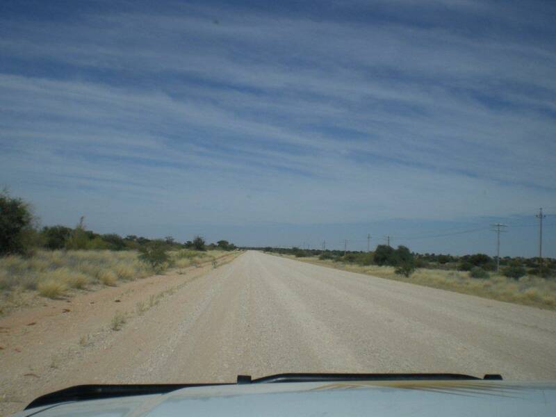 De eerste gravel road