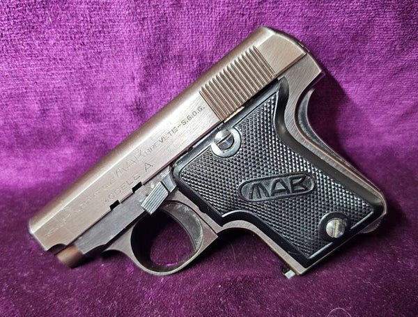 Pistolet MAB Modèle A - calibre 6,35 mm Browning - Catégorie B - Manufacture d'Armes de Bayonne