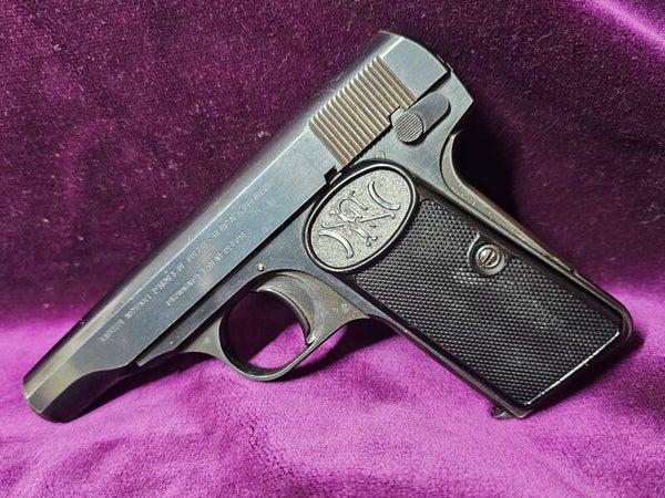 Pistolet FN Herstal Modèle 1910 - Calibre 7,65 Browning - Superbe état - 2 chargeurs - Catégorie B