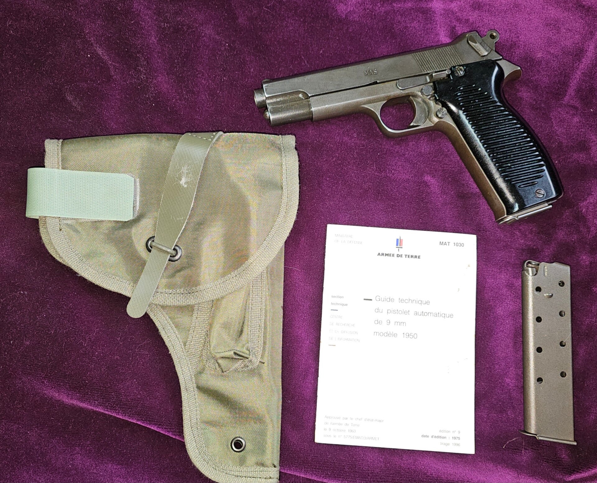 Pistolet MAS 1950 Éprouvé CIP et SANS la fissure - 9x19 - FRANCE, Catégorie B