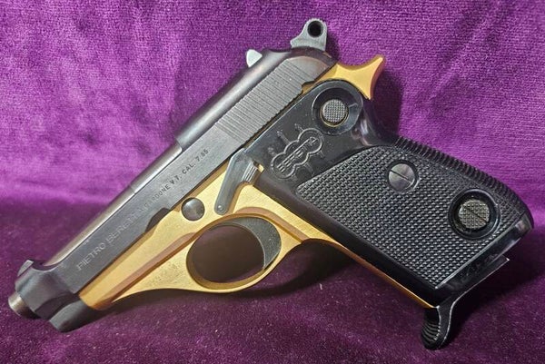 Pistolet Beretta 70 calibre 7,65 Browning – Carcasse dorée – Fabrication 1959 - catégorie B