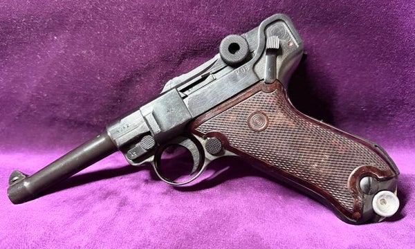 Pistolet P08 Luger byf 42 VoPo – Mauser 1942 – Wehrmacht puis Volkspolizei RDA Allemagne de l'Est