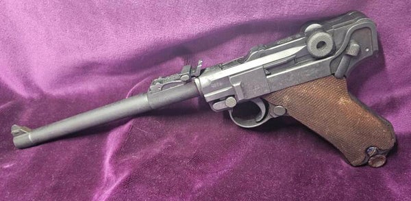 Pistolet Luger LP08 Artillerie DWM 1918/1920 – double date ! P08 Long monomatricule - Catégorie B