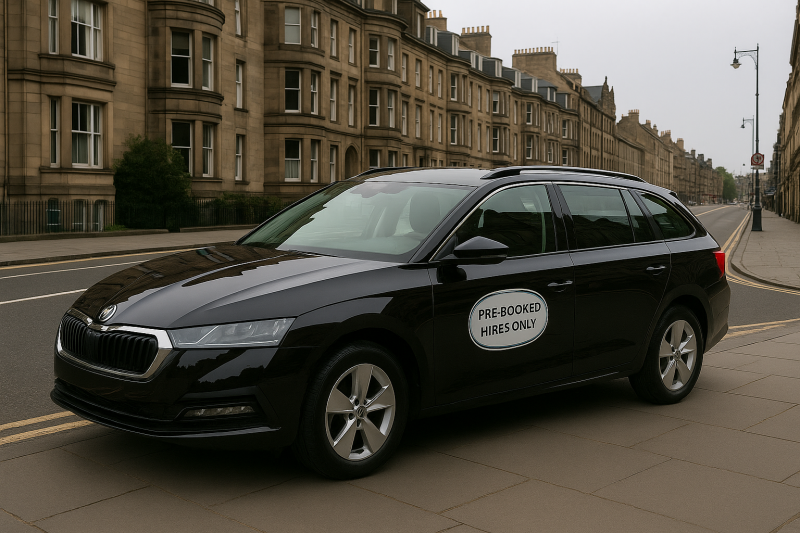 Private hire taxi Edinburgh – Kay’s Cabs licensed and pre-booked service