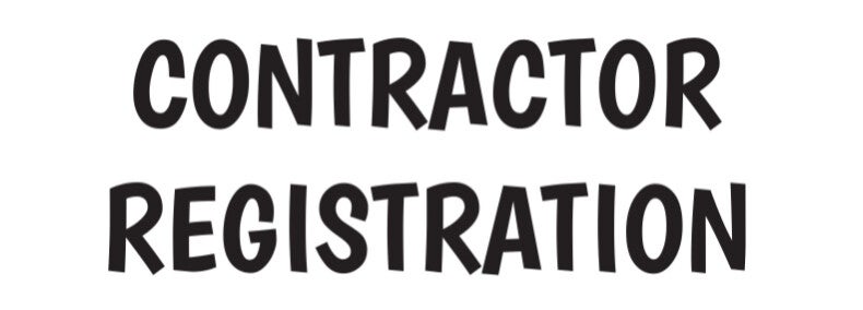 Contractor registration