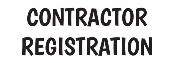 Contractor registration