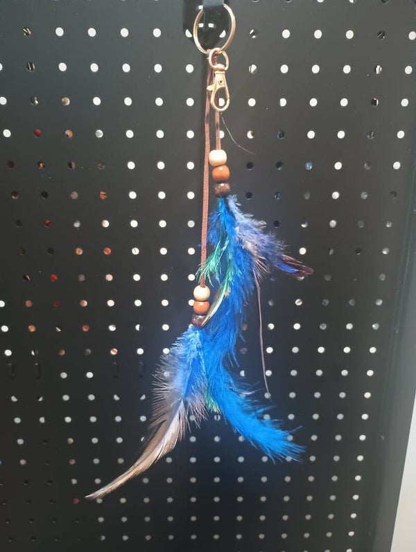Feather keychains