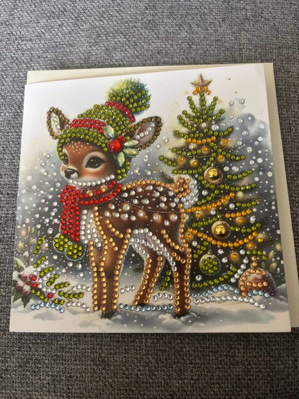 Diamond art Christmas card 1